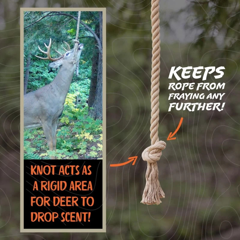 Deer Mock Scrape System with HempScent Rope and AllSeason Scent — Hunting Attractant