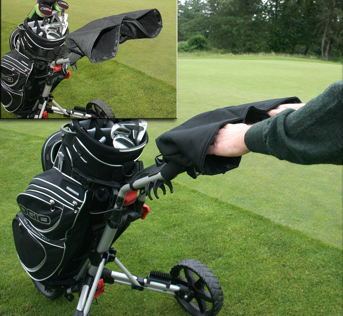 Waterproof Windproof Golf Mittens - Cold Weather Hand Warmers for Push Carts