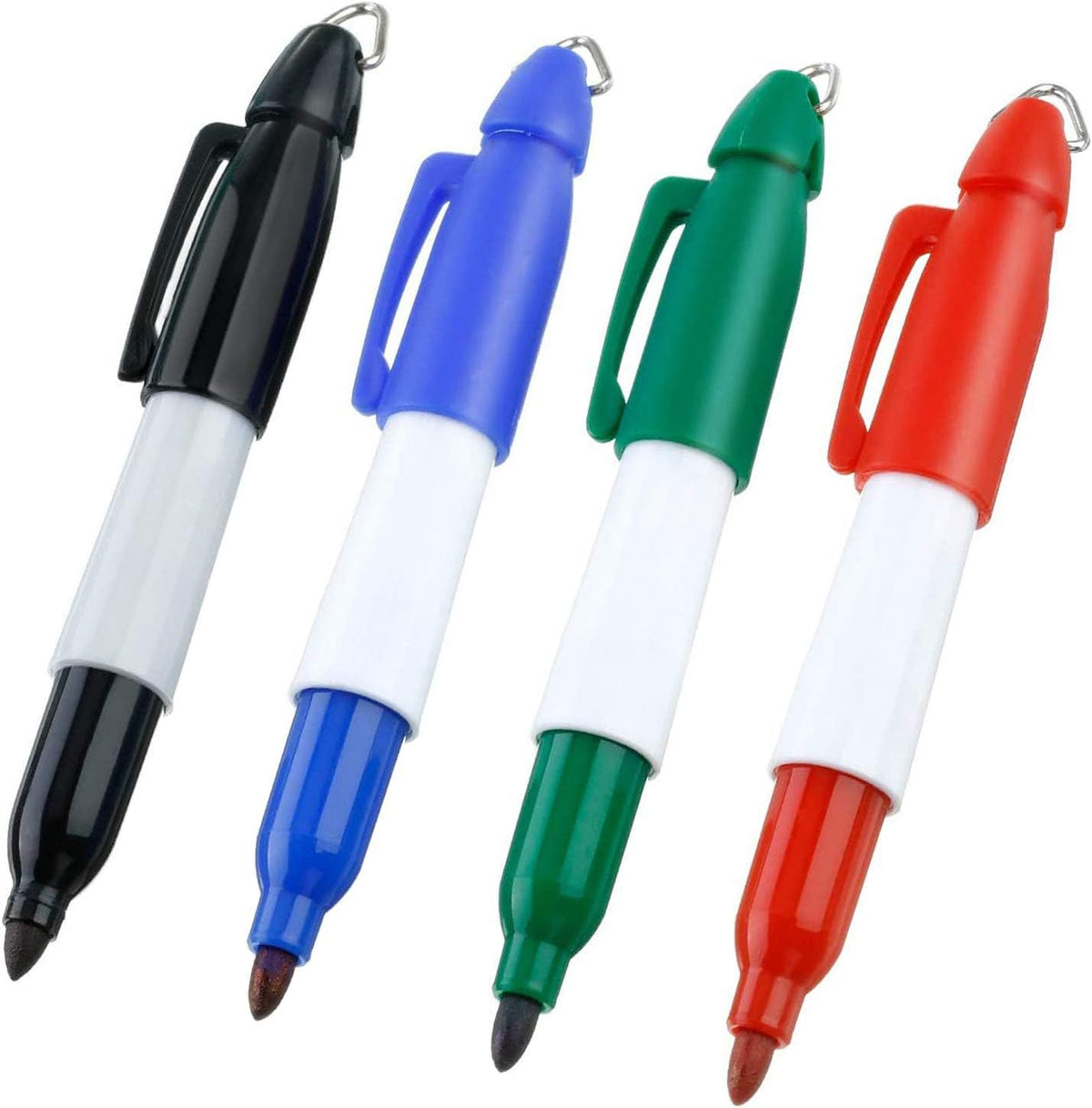 Golf Ball Marker Kit with 8 Stencils & 4 Permanent Markers for Alignment
