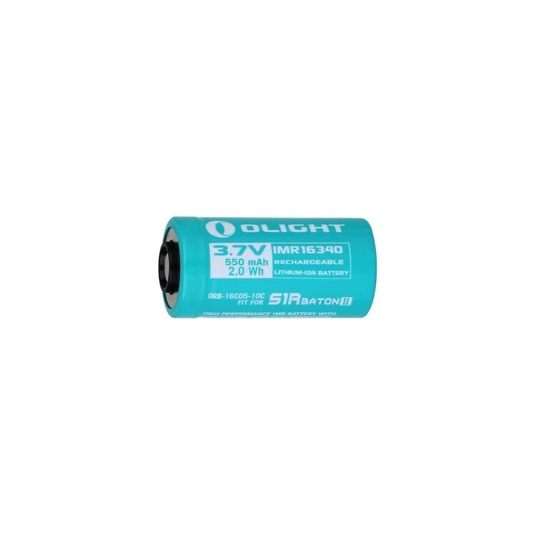 IMR16340 Rechargeable Battery 550mAh for Flashlights and Devices
