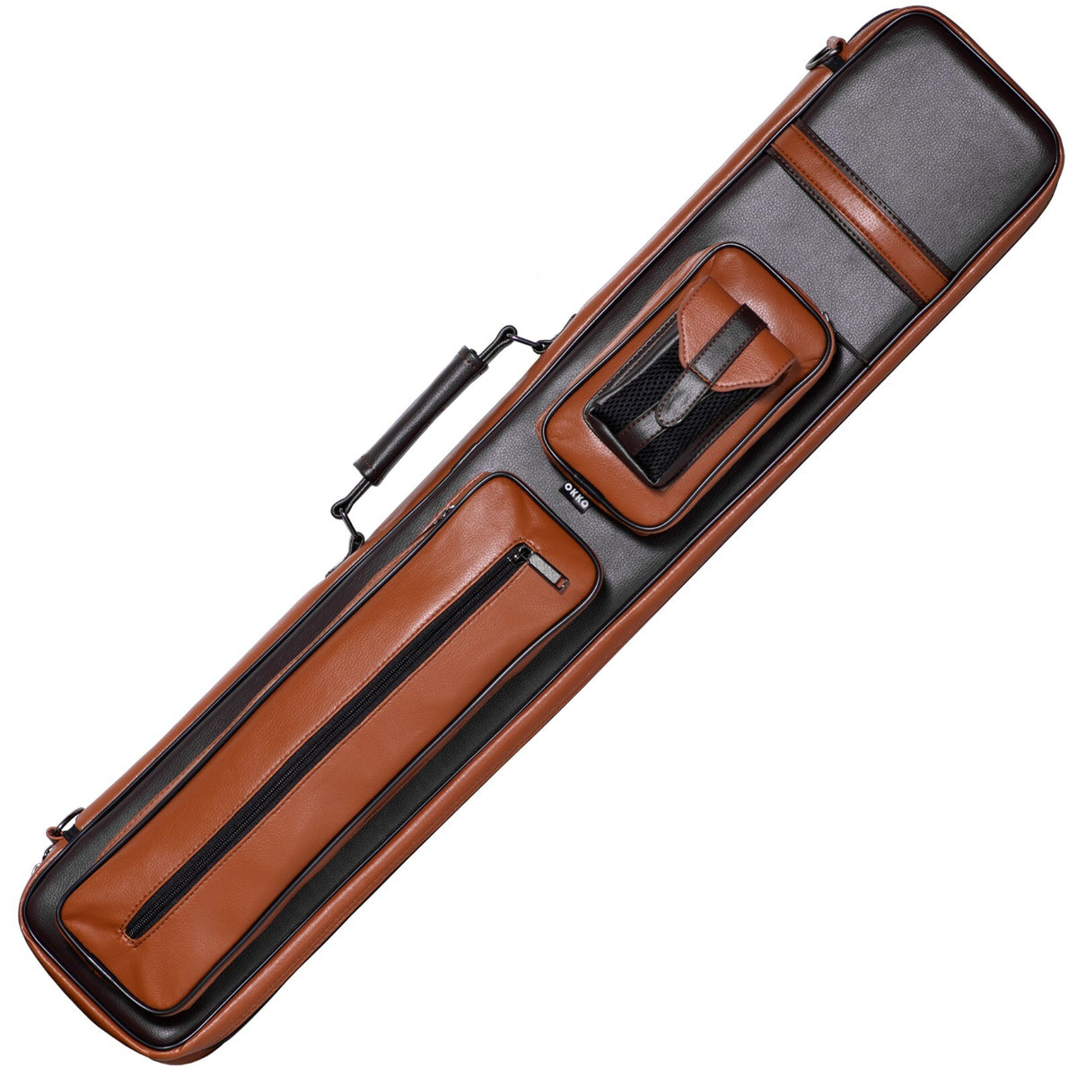 OKKO 2x4 Pool Cue Soft Case Brown/Dark Brown