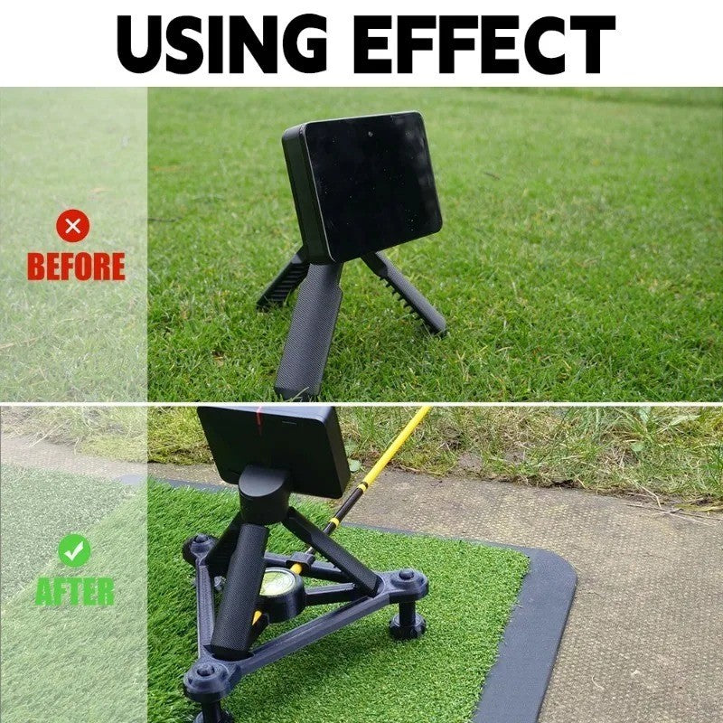 Adjustable Golf Launch Monitor Level Alignment Frame Stand - Garmin R10 Compatible