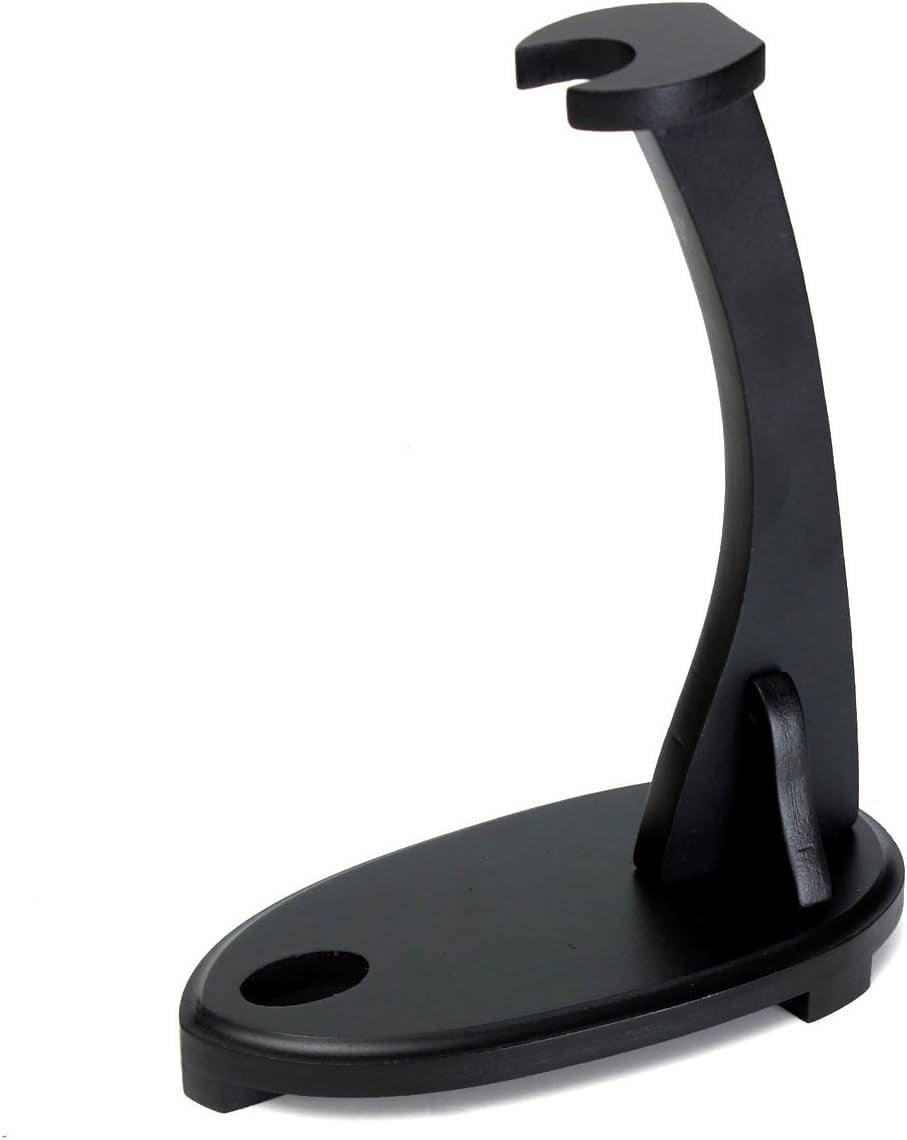 Small Vertical Samurai Sword Display Stand - Black Wooden Holder for Katana & Wakizashi