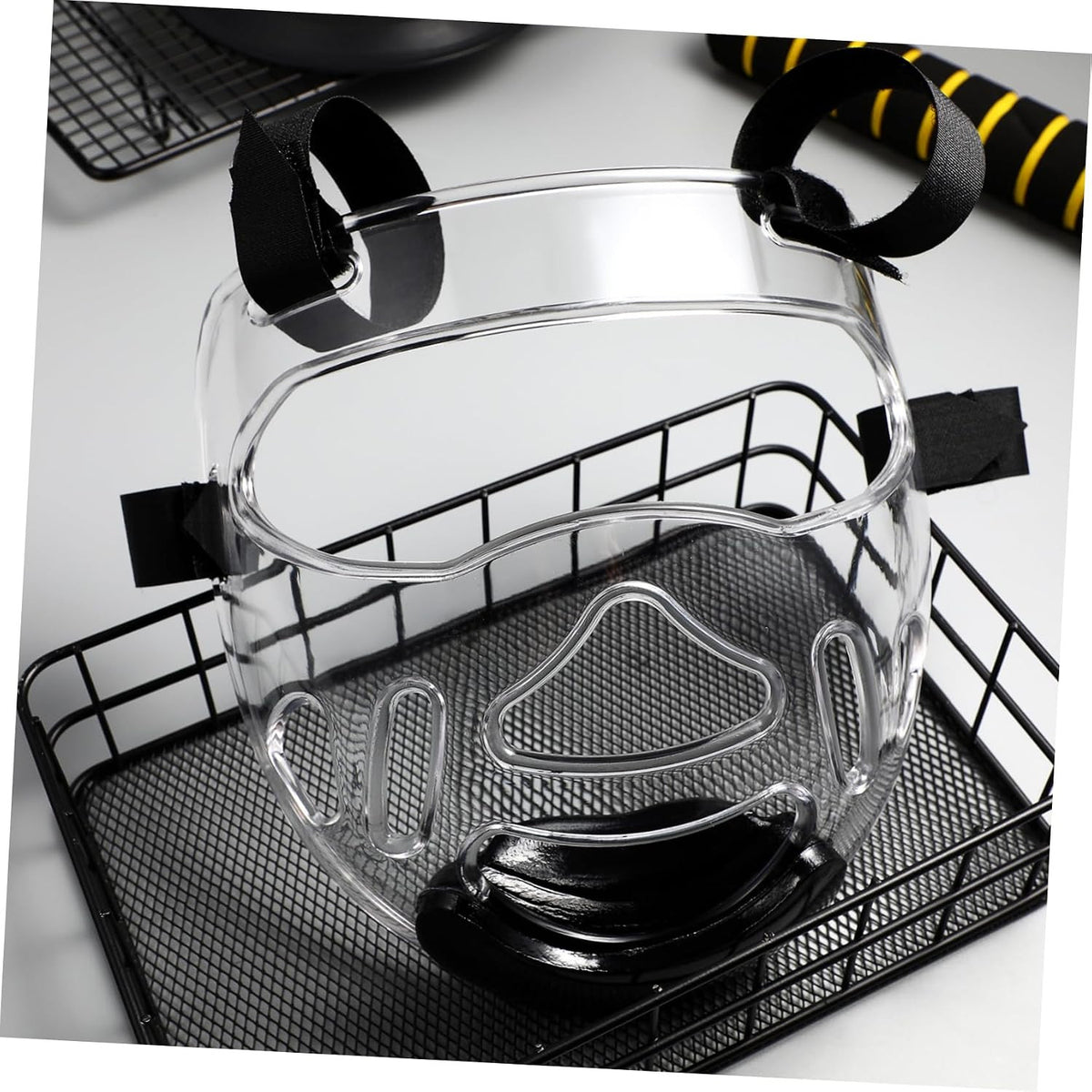 Kids Taekwondo Sparring Face Mask - Clear Protective Gear for Martial Arts