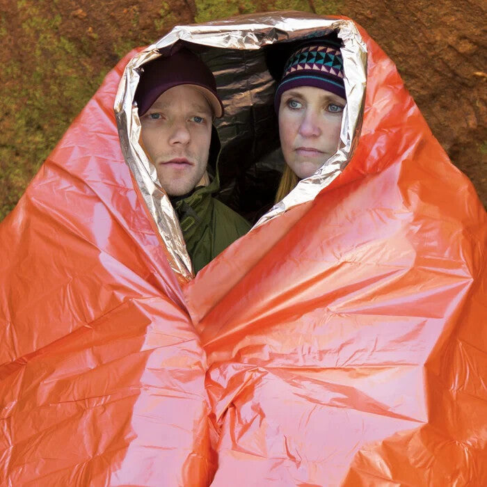 XL Emergency Thermal Blanket - Reflects 90% Body Heat, Waterproof & Durable