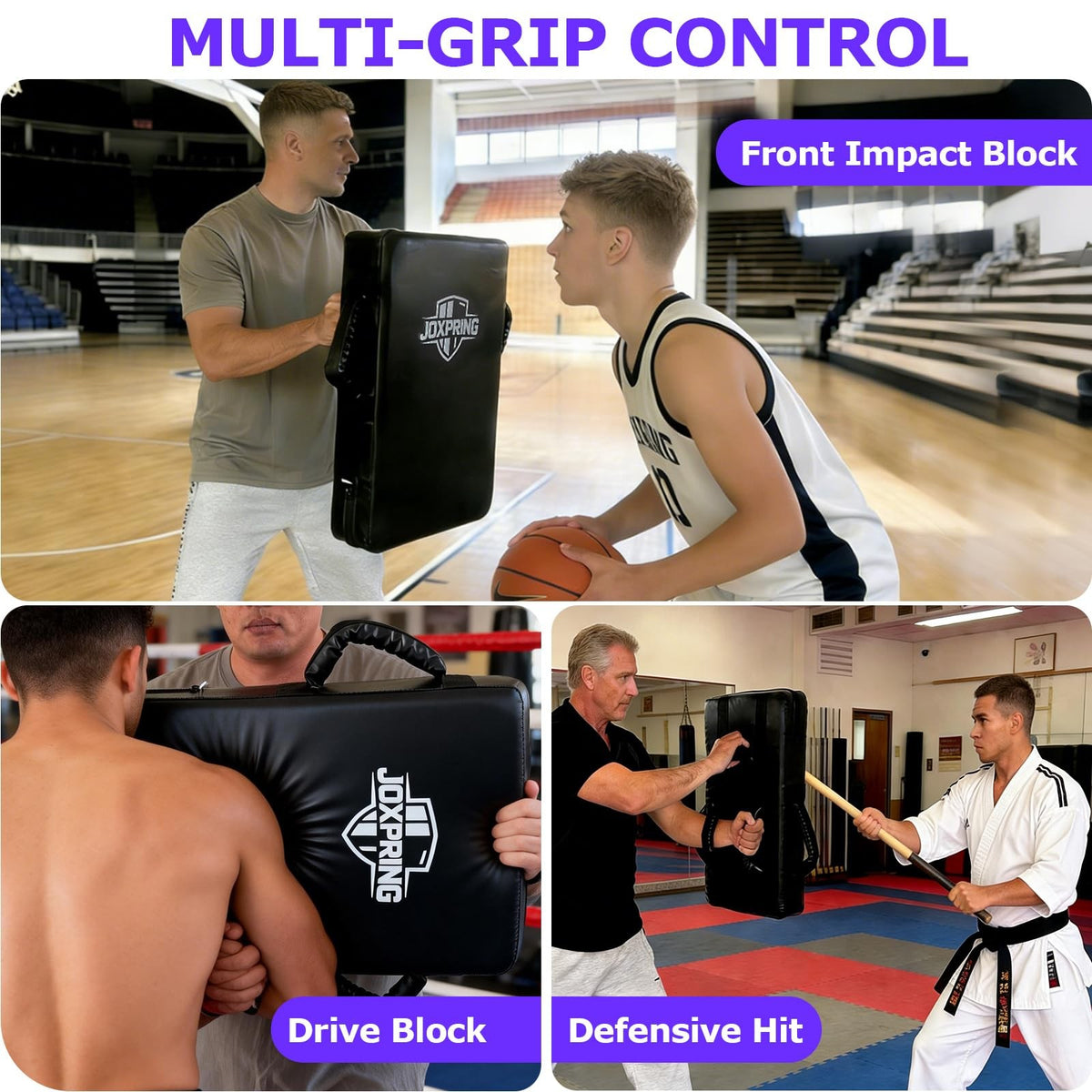 Football Blocking Pad with Handles - Multi-Sport Training Shield 23.6x15.7 Inches