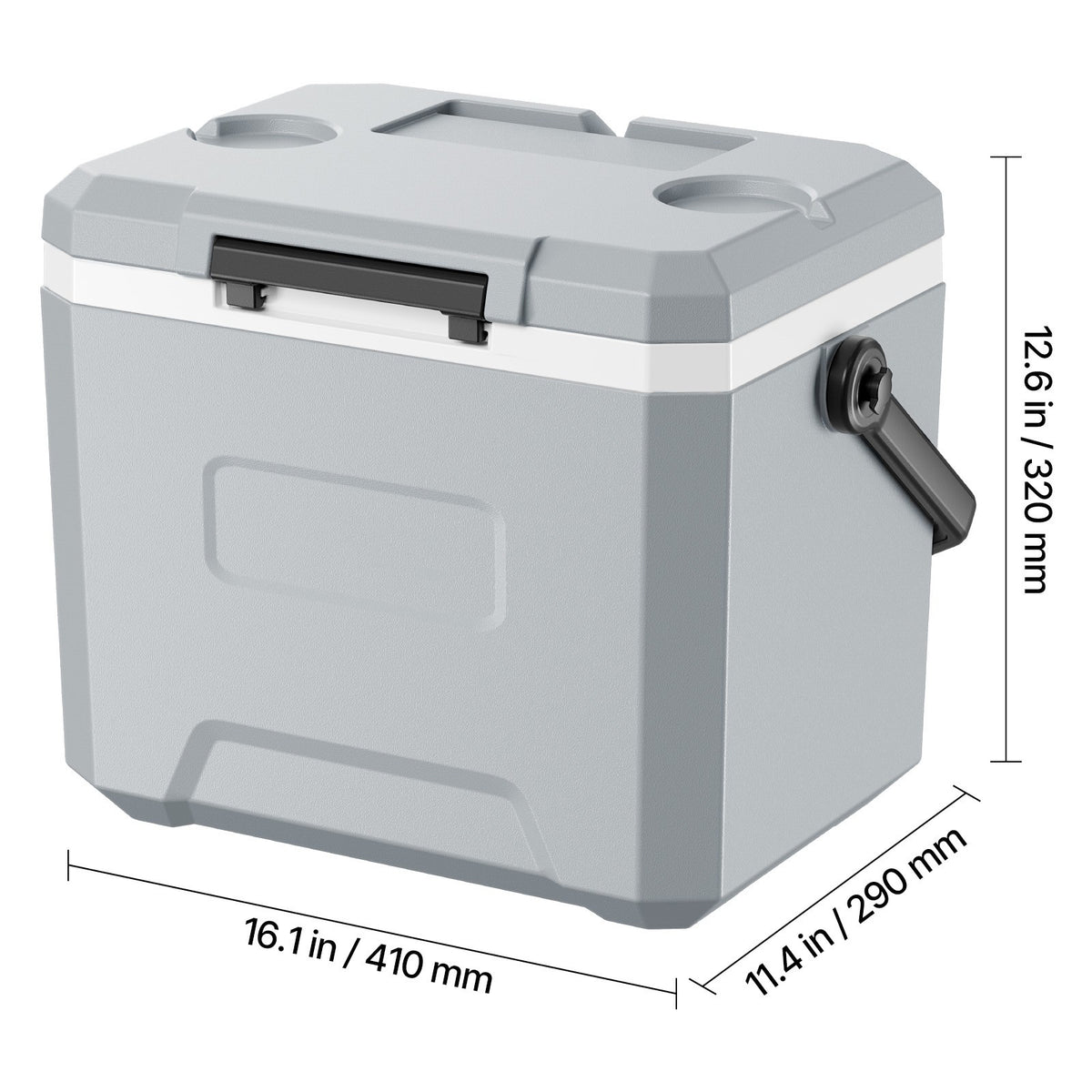 17QT Portable Hard Cooler - Leak-Resistant Camping & Outdoor Cooler Box