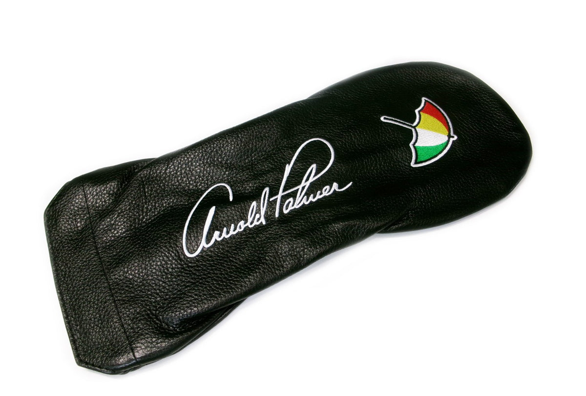 Golf Driver Headcover with Genuine Leather & Embroidered Design