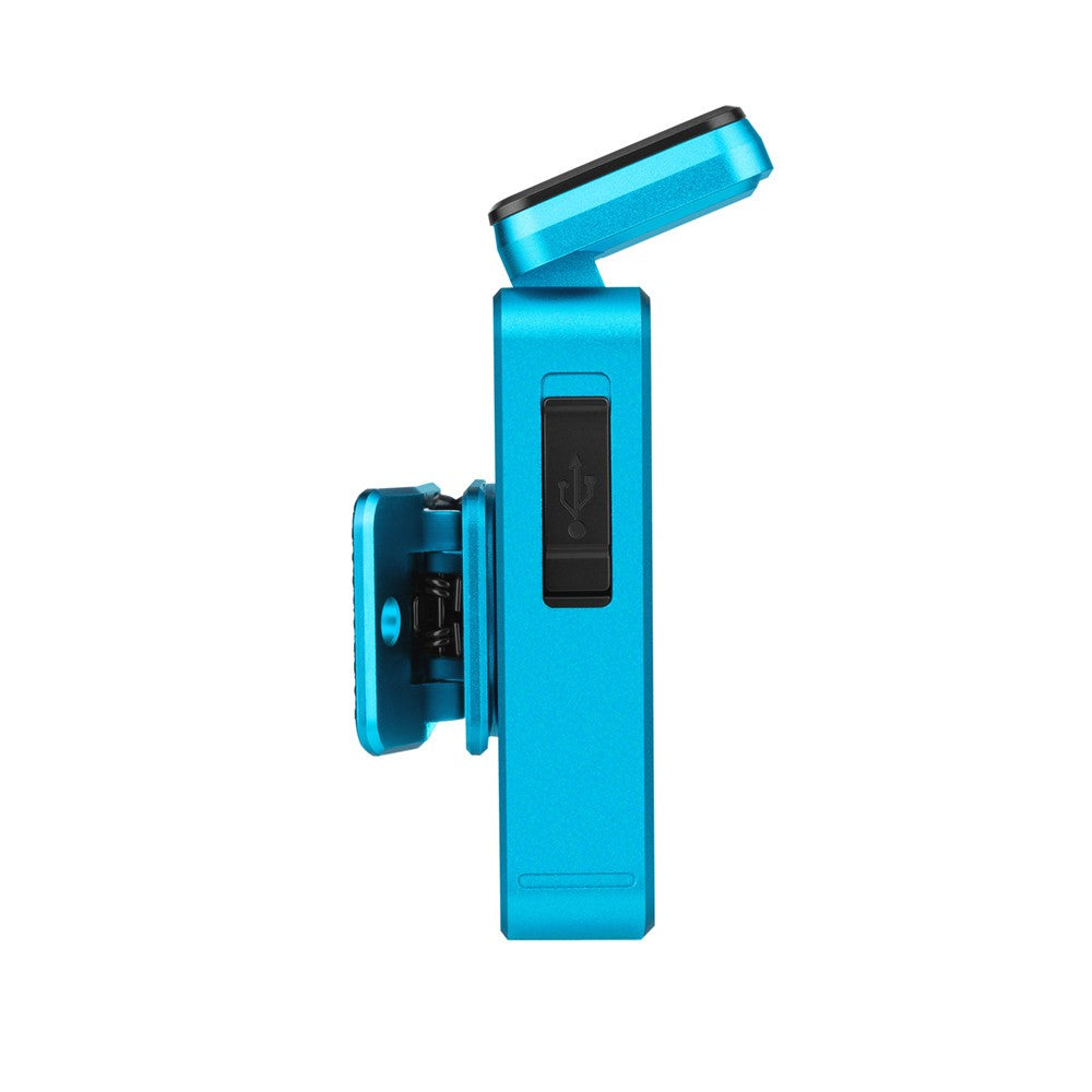 Olight Oclip 2 Pro Tidal Blue Portable Flashlight with Charging Case - Flood Red Spot 530 Lumens