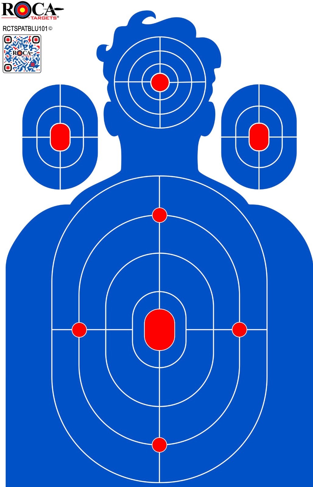 Reactive Shooting Target Set - Impact Silhouette Targets for Range Practice 18x24 inch 10 Pack