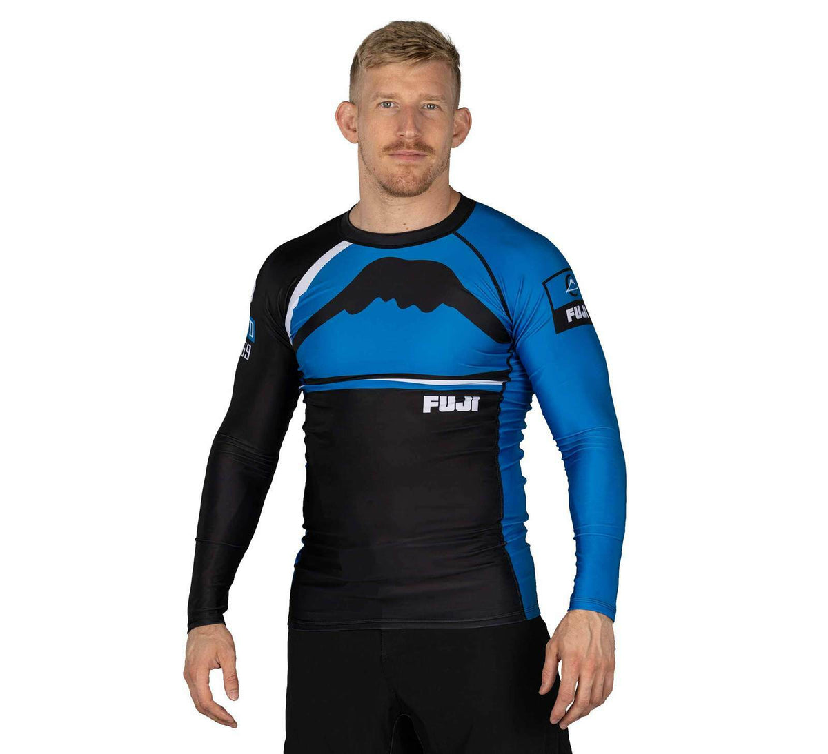 Long Sleeve MMA Rashguard for BJJ & Jiu-Jitsu - Blue, Anti-Microbial, Comfort Fit