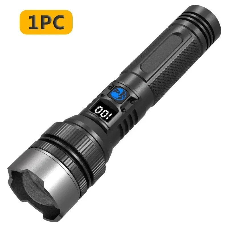 Super Bright Rechargeable LED Tactical Flashlight with Waterproof Body - Multiple Models