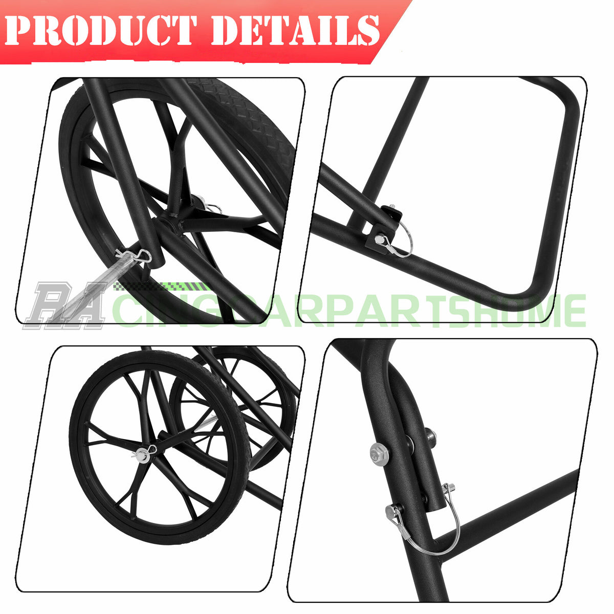 500 LBS Folding Deer Cart Game Hunting Hauler Utility Gear Dolly