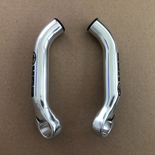 KALLOY Alloy Bicycle Bar End - Short Silver Handlebar End Caps