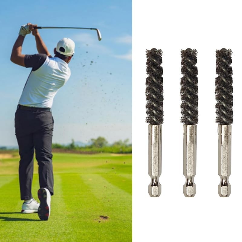 Golf Club Head Hosel Brush Set - Stainless Steel Cleaning Tools for Golf Clubs