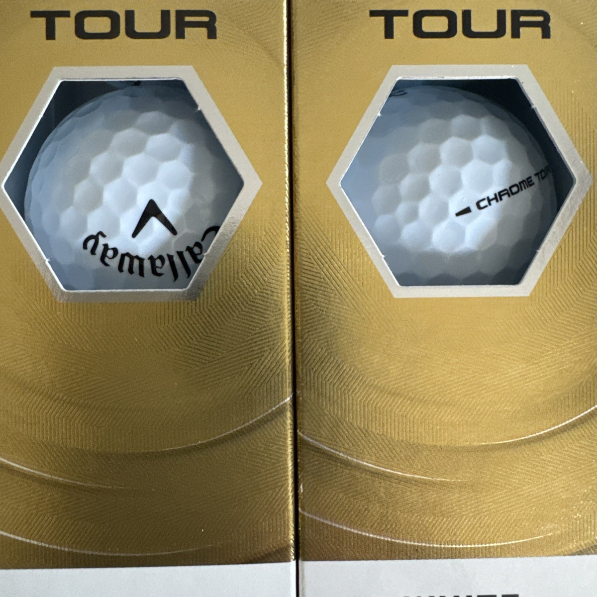 Callaway Chrome Tour White Golf Balls 3 Dozen - New