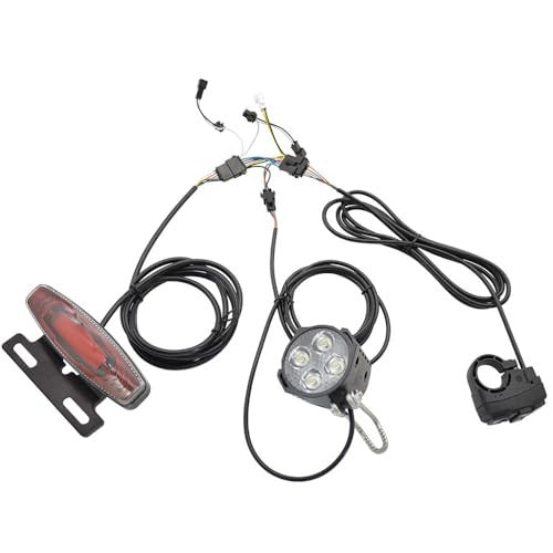 Ebike Headlight and Tail Light Kit with Turn Signals for 24-48V Electric Bikes