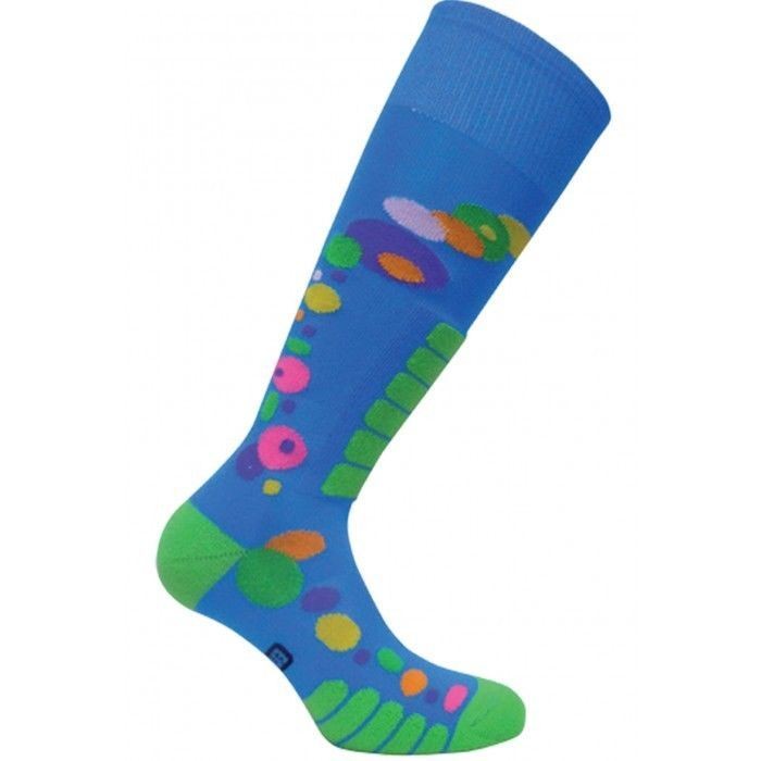 Women's Silver Ski Socks for Snowboarding with Moisture-Wicking & Support - Medium 8-10 Royal Blue