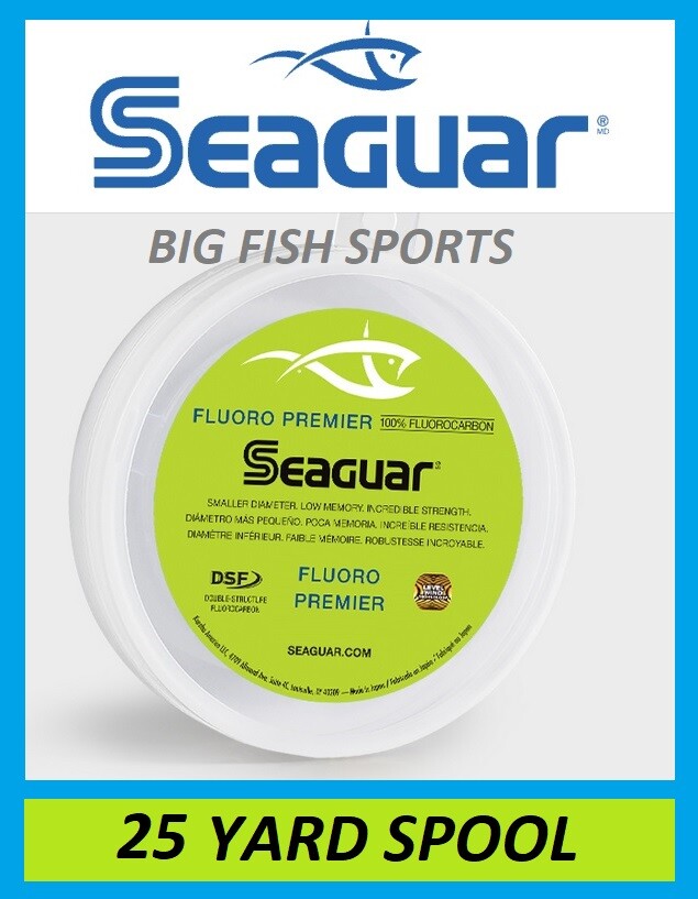 Fluorocarbon Leader Line 50lb 25 Yards — Clear Fishing Tackle for Saltwater & Freshwater