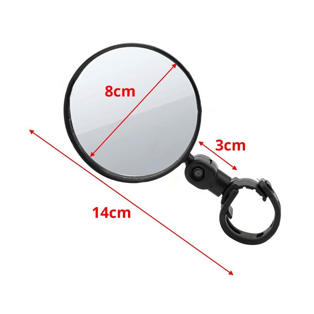 Adjustable Bicycle Rearview Mirror for Mountain E-Bike & Scooter Handlebar