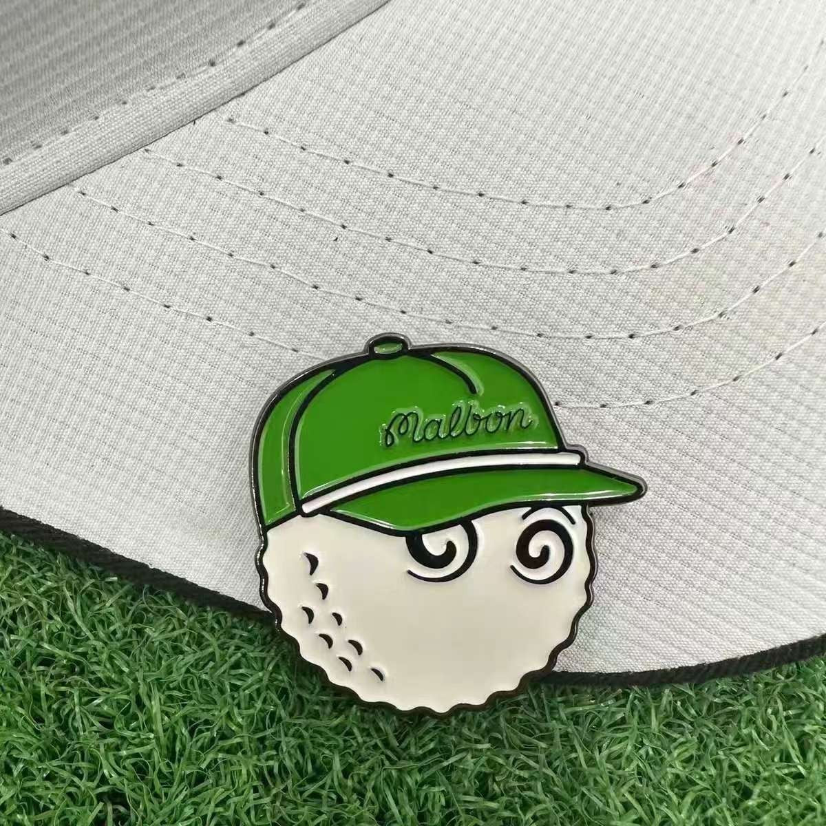 Golf Ball Marker with Magnetic Clip and Bucket Hat Accessory