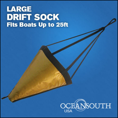 42-Inch Sea Anchor Drift Sock for Boats Up to 25 Feet - Large Size