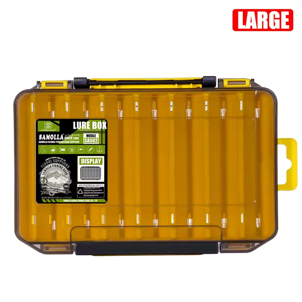 Double-Sided Fishing Tackle Box Organizer for Lures Hooks Baits
