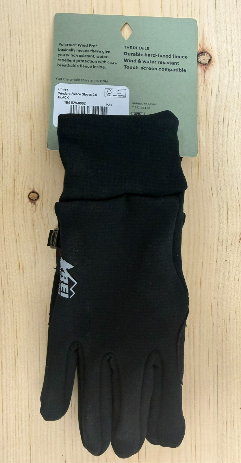 Unisex Windproof Fleece Gloves with Touch Screen Compatibility - Small