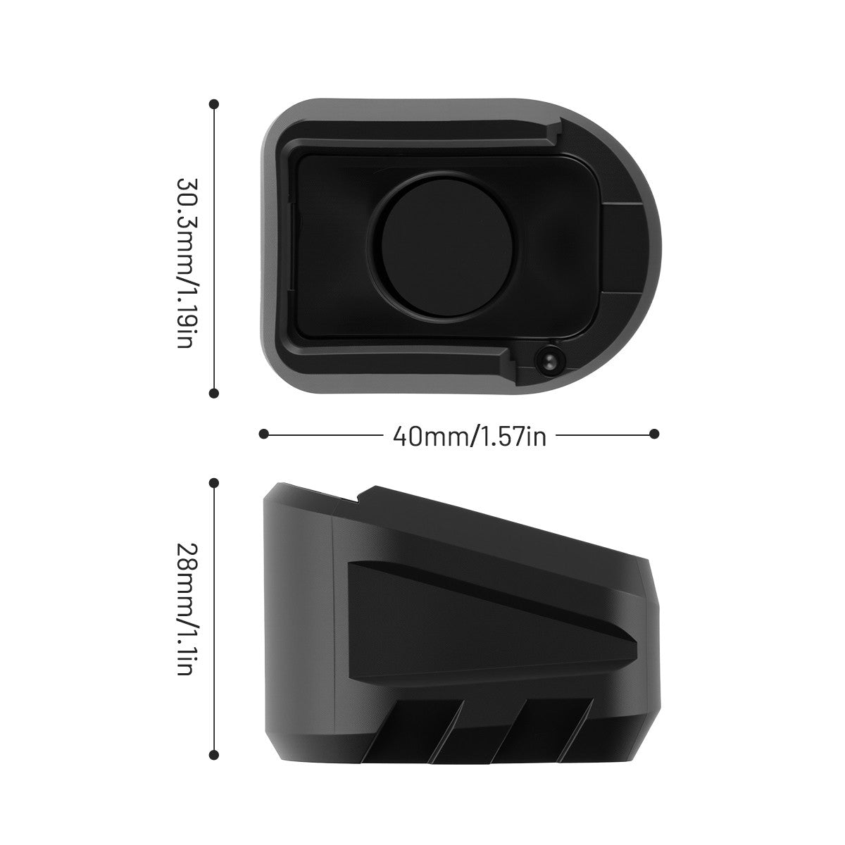 Sig Sauer P365 X Macro Magazine Adapter Weight & Base Plate Black