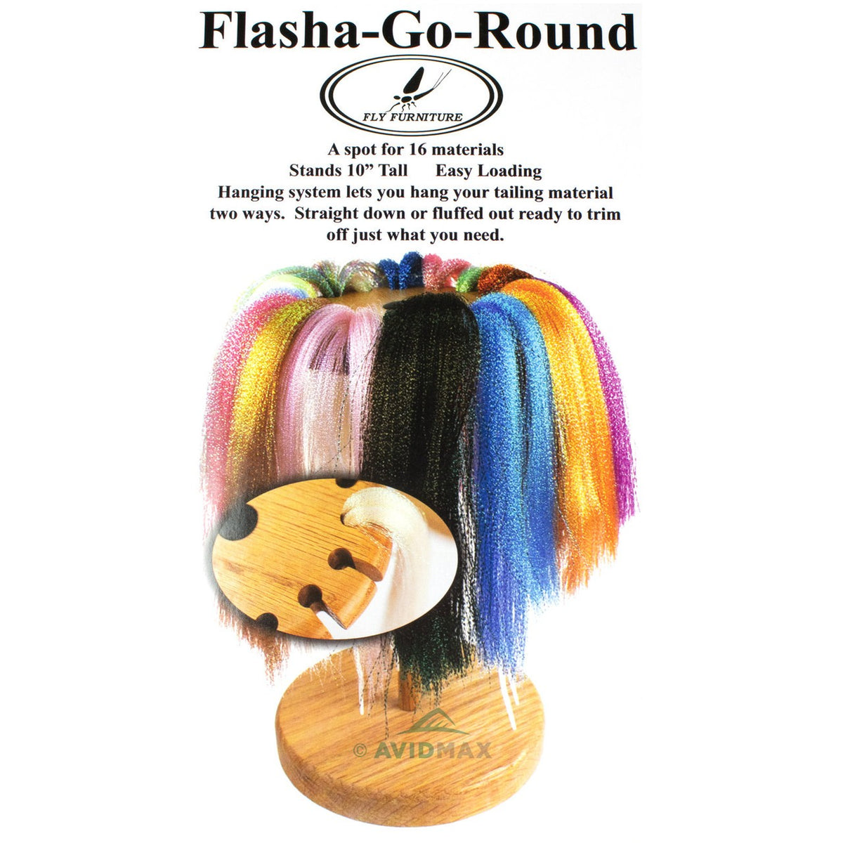 Fly Tying Dispenser Flasha-Go-Round for Flash Materials - Wapsi