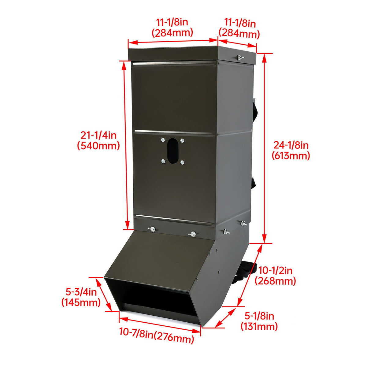 Portable Deer Gravity Feeder Tree Mount 85 LBS for Wild Game Hunting