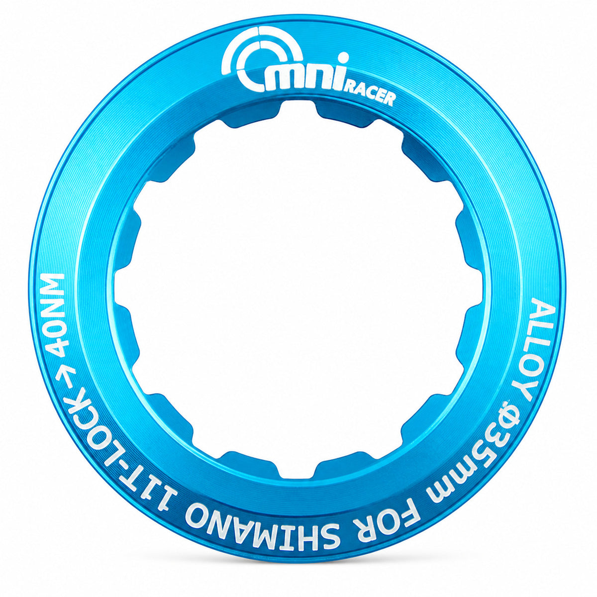 Lightweight Bicycle Cassette Lockring for Shimano & SRAM - Silver, Blue, Gold
