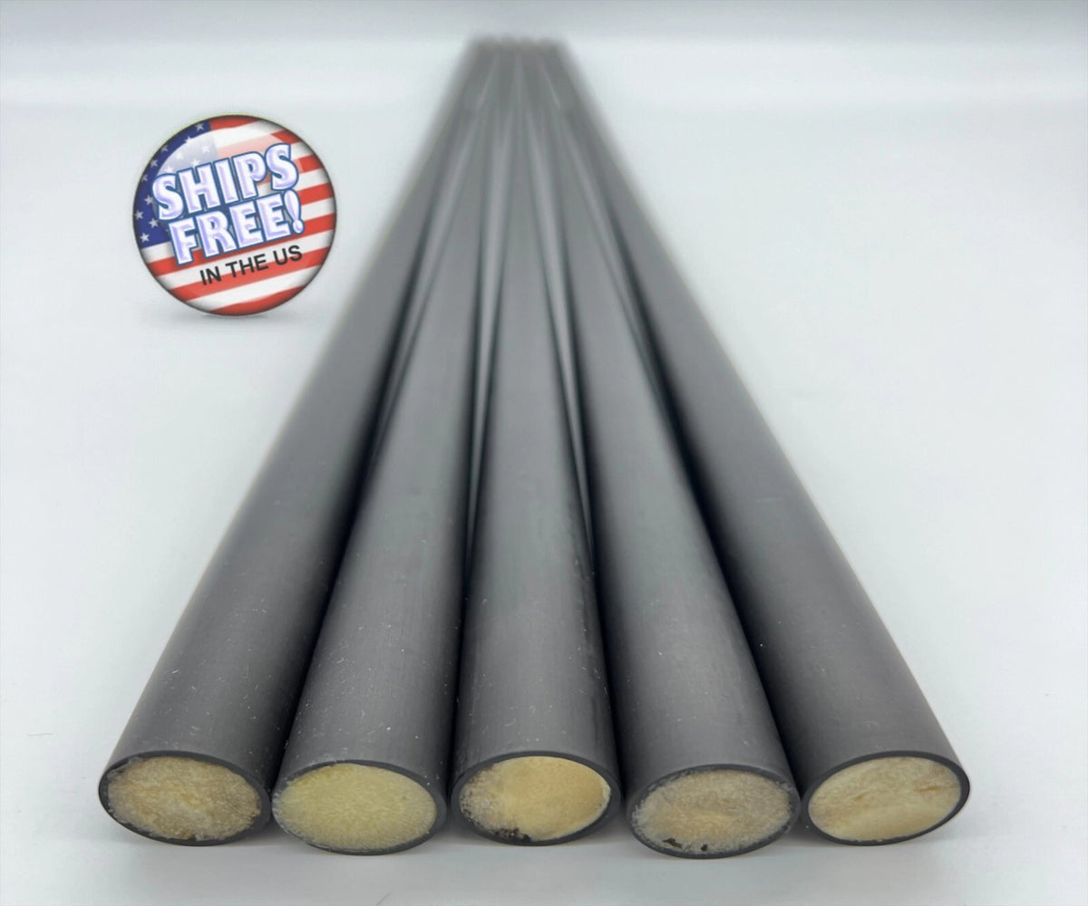 13.3mm Carbon Fiber Pro-Taper Pool Cue Shaft Blank Tube 30" Foam-Filled
