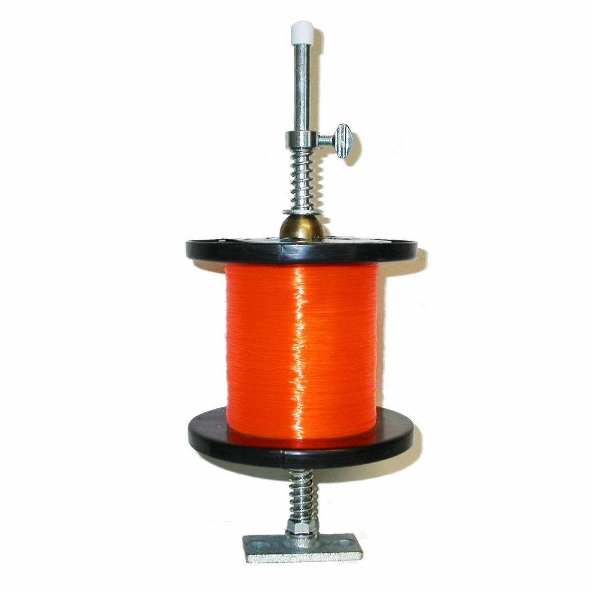 12-Inch Fishing Reel Line Spooler - Heavy Duty Steel & Brass Line Winder