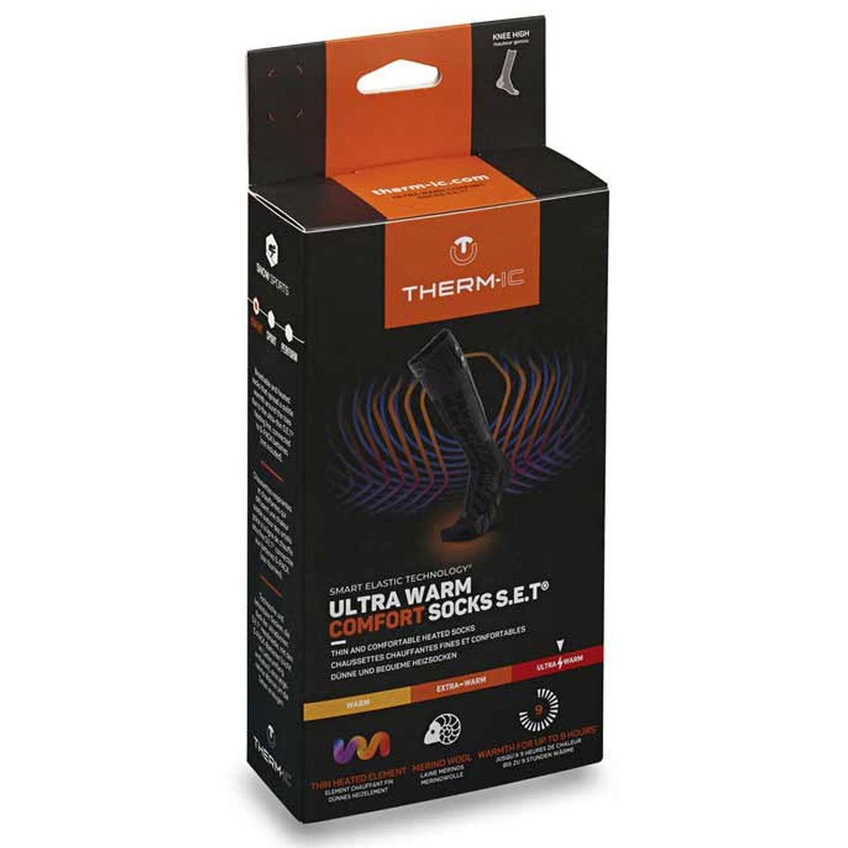 Therm-ic Ultra Warm Heated Ski Socks for Extreme Cold Skiing
