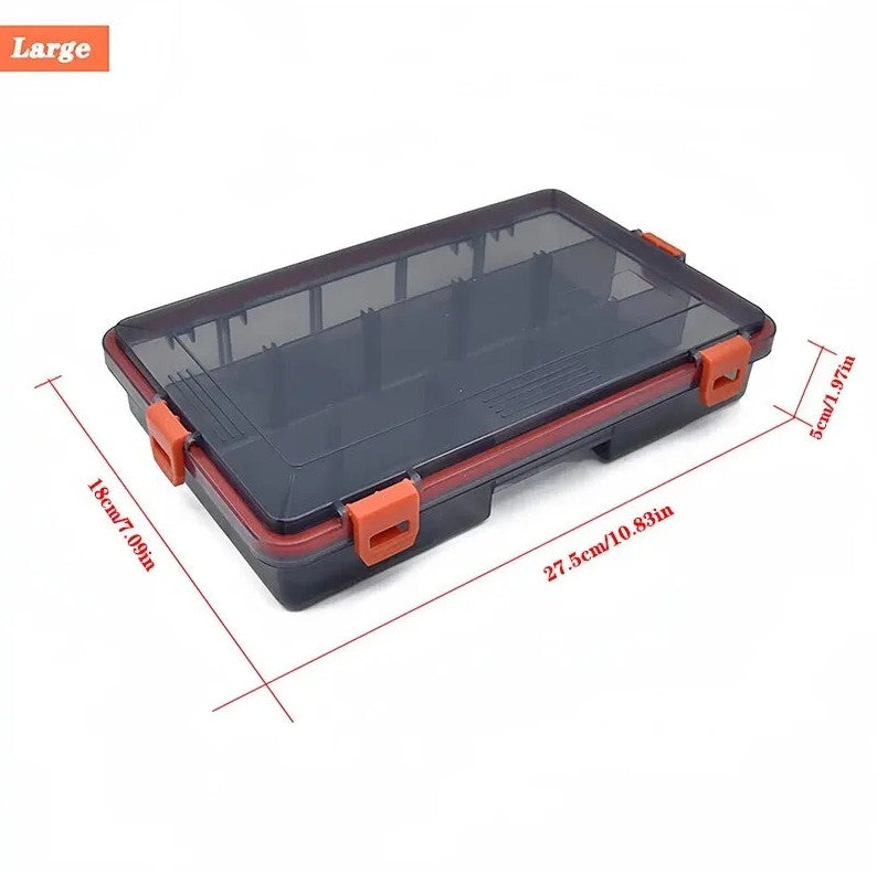 Large Capacity Fishing Tackle Box Organizer for Hooks Lures and Bait Storage