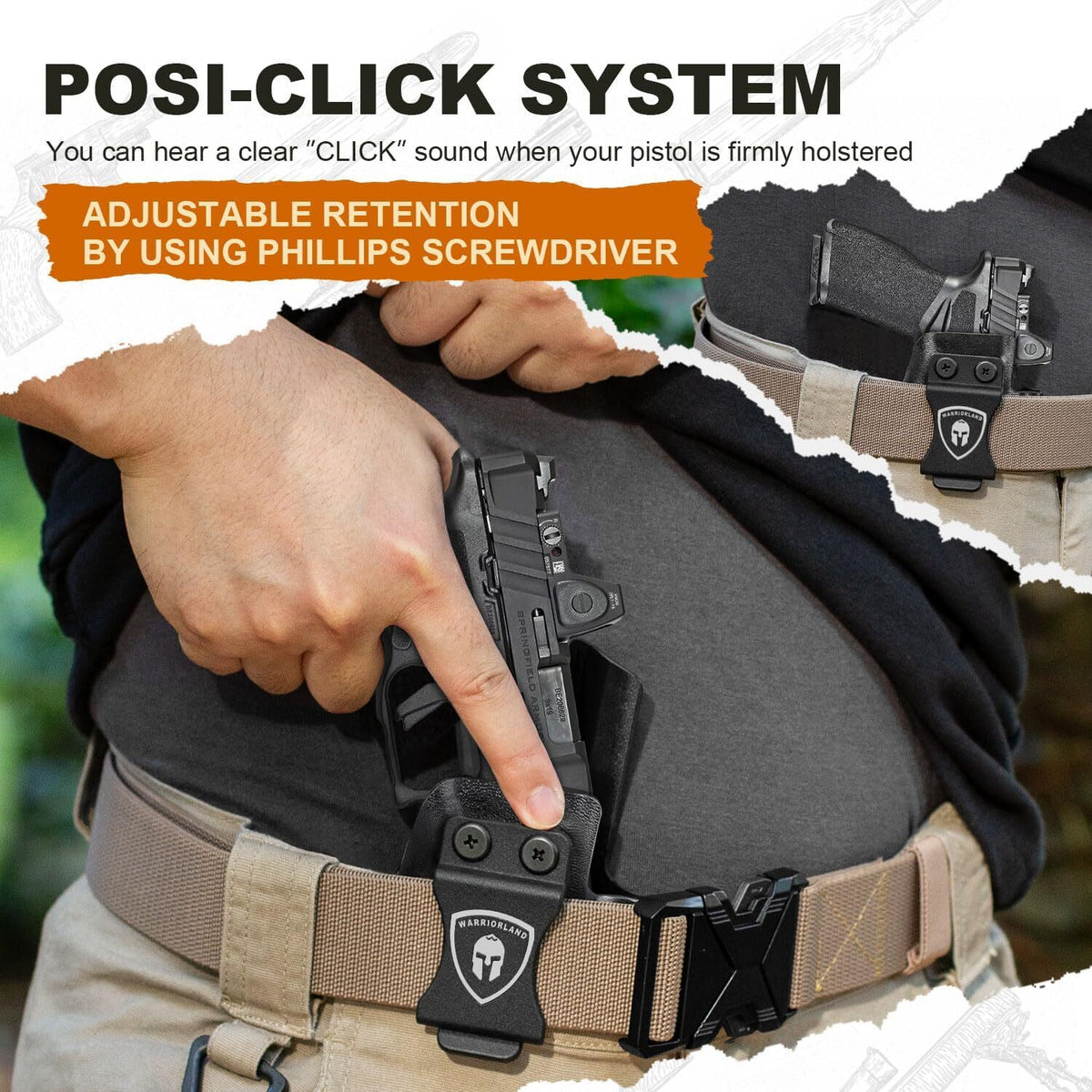 Concealed Carry IWB Kydex Holster for Springfield Armory Echelon 4.5F with Optics Cut