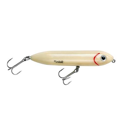 Saltwater and Freshwater Topwater Fishing Lure - 3.5 inch, 1/2 oz, Bone Jr