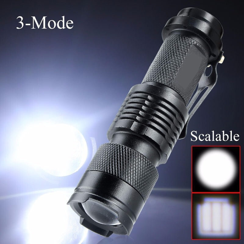 Mini Tactical LED Flashlight 1200 Lumens Waterproof Portable Torch