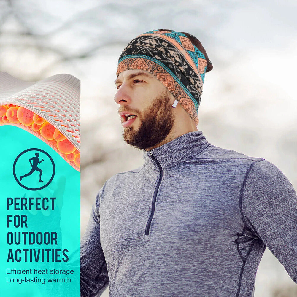 Unisex Winter Beanie Ski Cap Fleece Ear Protection Cycling Hat