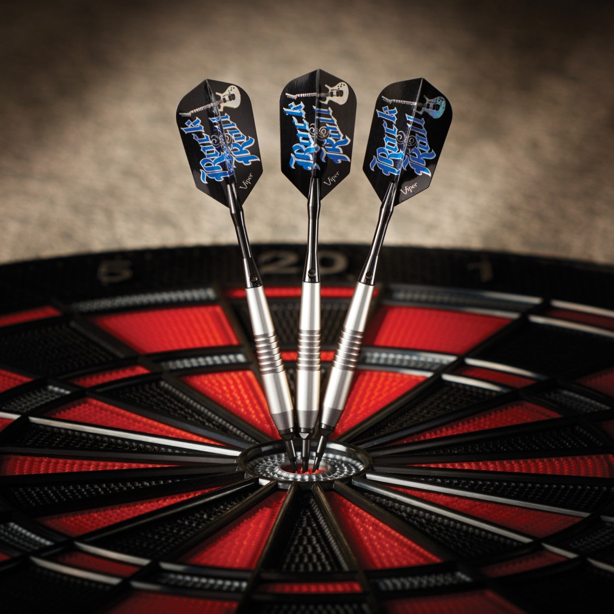 Underground Rock & Roll Soft Tip Darts 18g – Set of 3 with Flights, Shafts, Tips