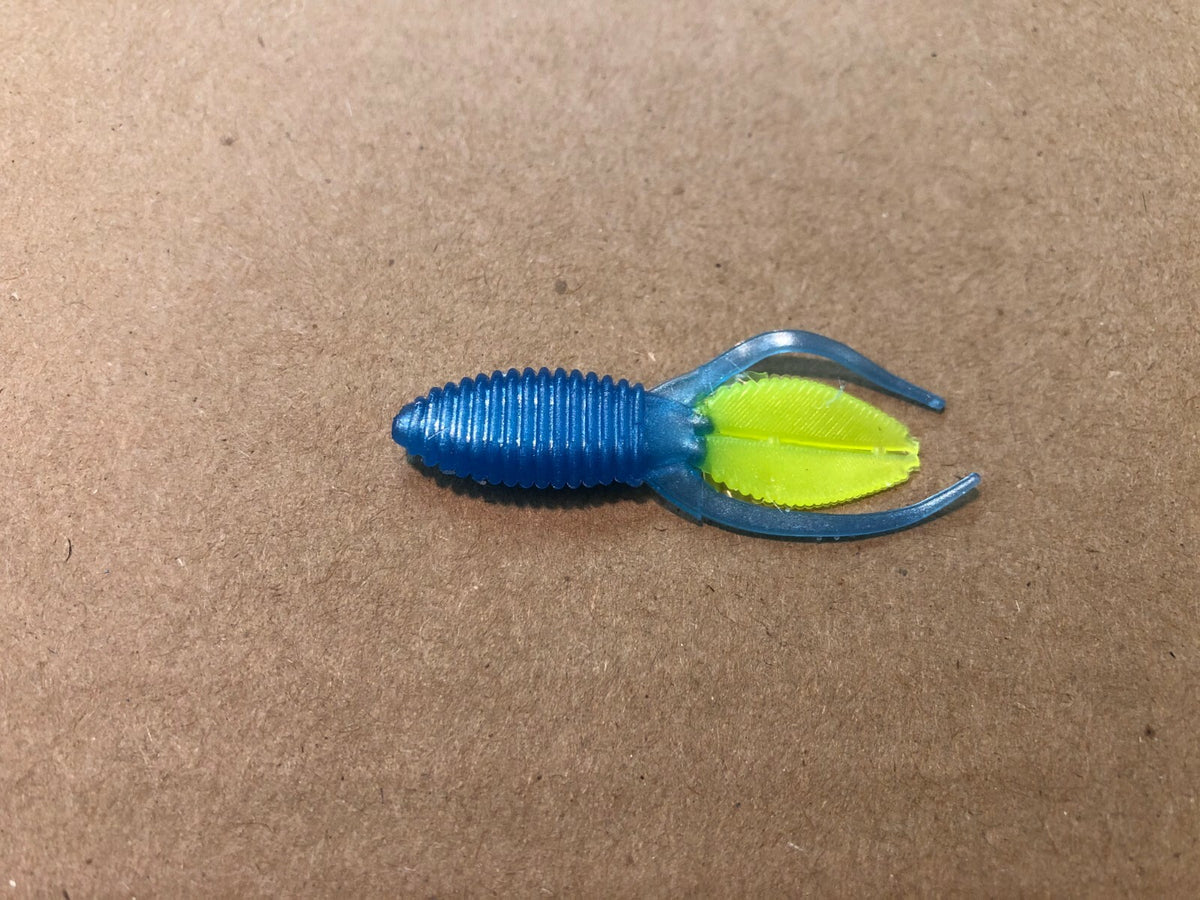 2-Inch Crappie Beaver Tail Soft Plastic Lures 100-Pack for Panfish Fishing