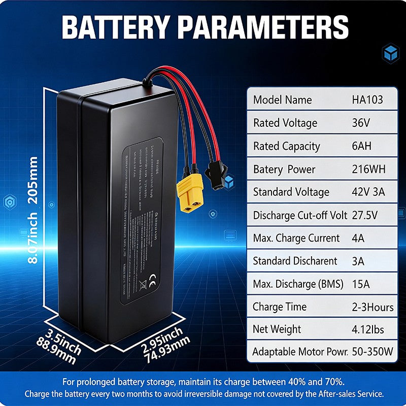 36V 6Ah Electric Bike Battery for Jetson Bolt Pro – Replacement Li-ion 350W