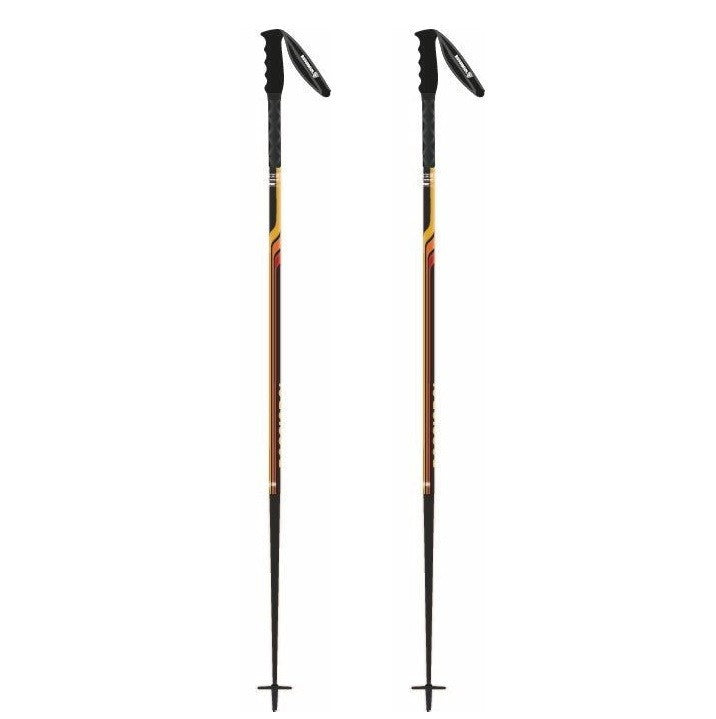 Men's Ski Poles - Rossignol Poker Pro 125cm Lightweight Aluminum & Interchangeable Baskets