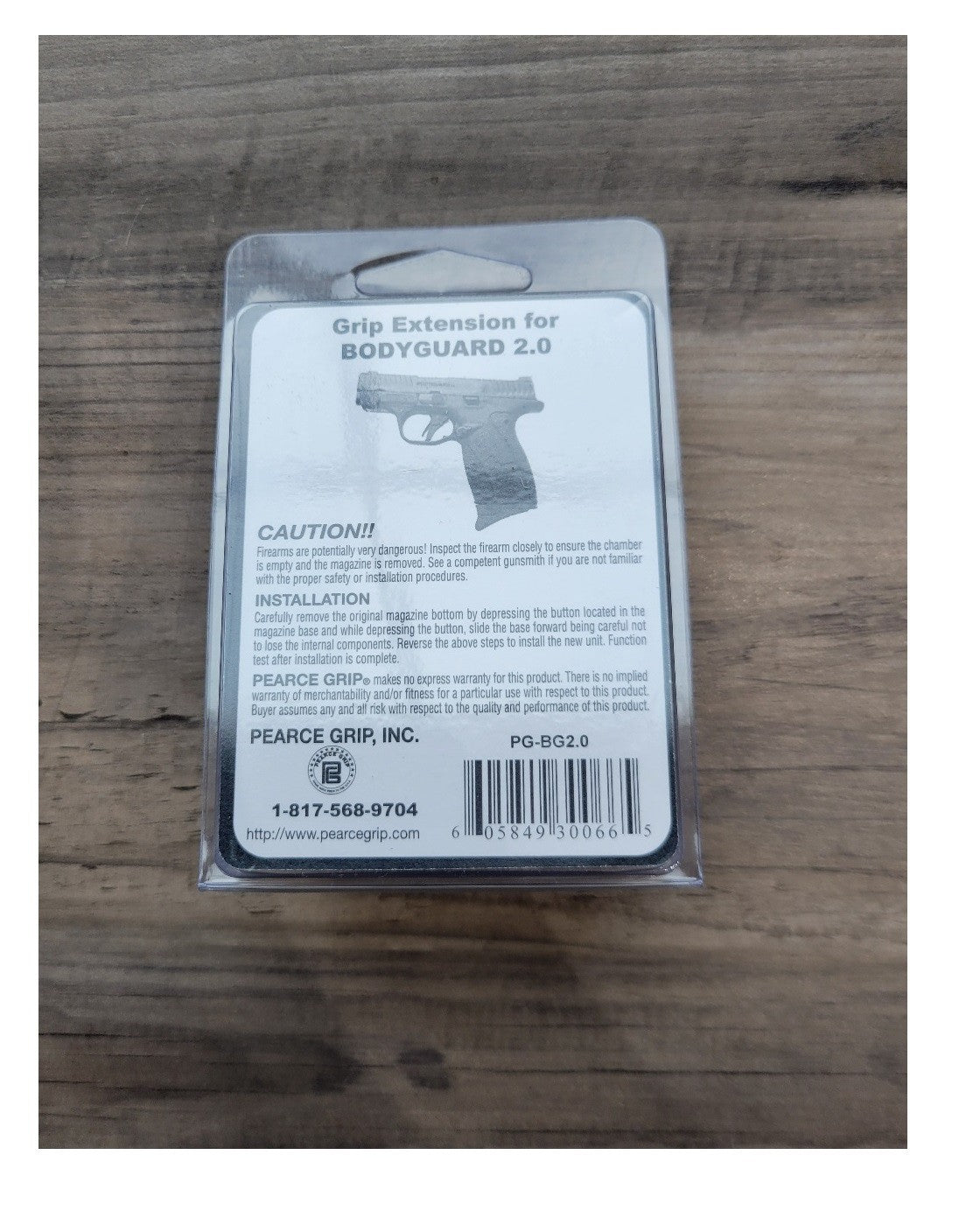 Pearce Grip PG-BG2.0 Finger Tip Extension for Smith & Wesson Bodyguard 2.0 Magazines