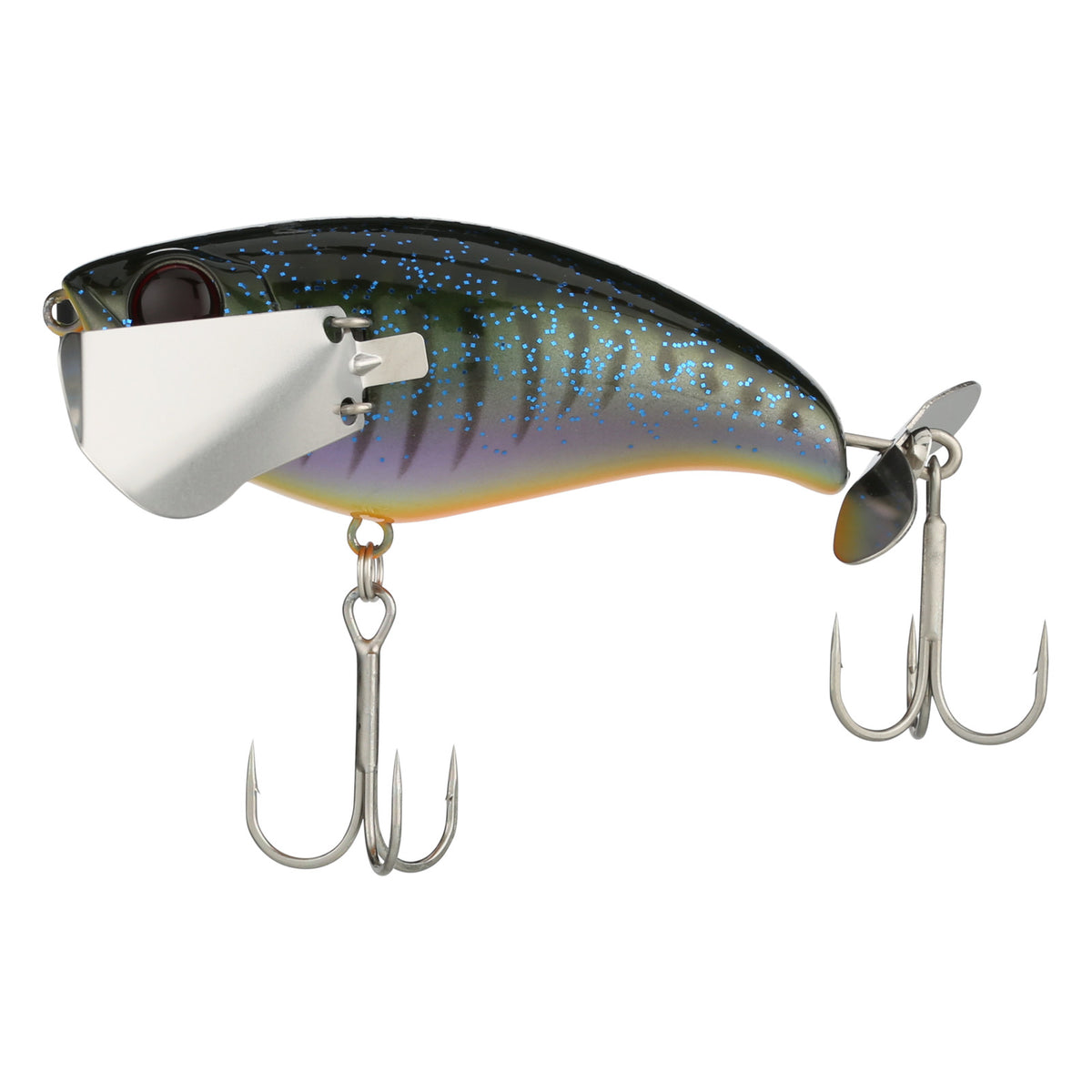 Jackall Pompadour Topwater Lure with Metal Wings & Rear Prop