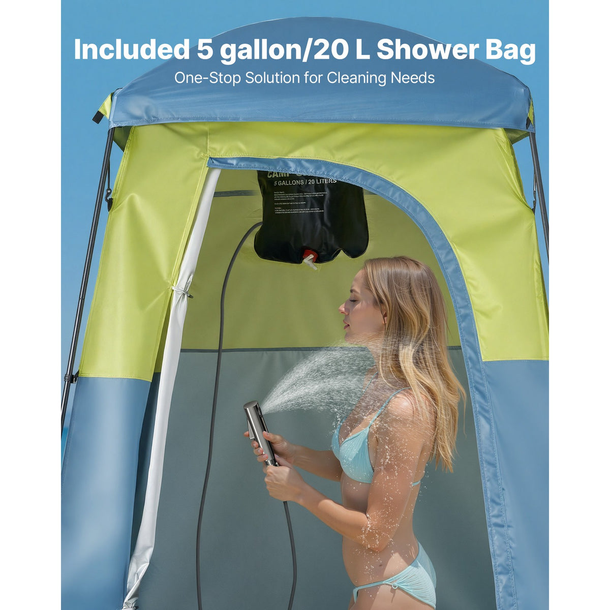 Portable Privacy Shower Tent for Camping and Outdoors
