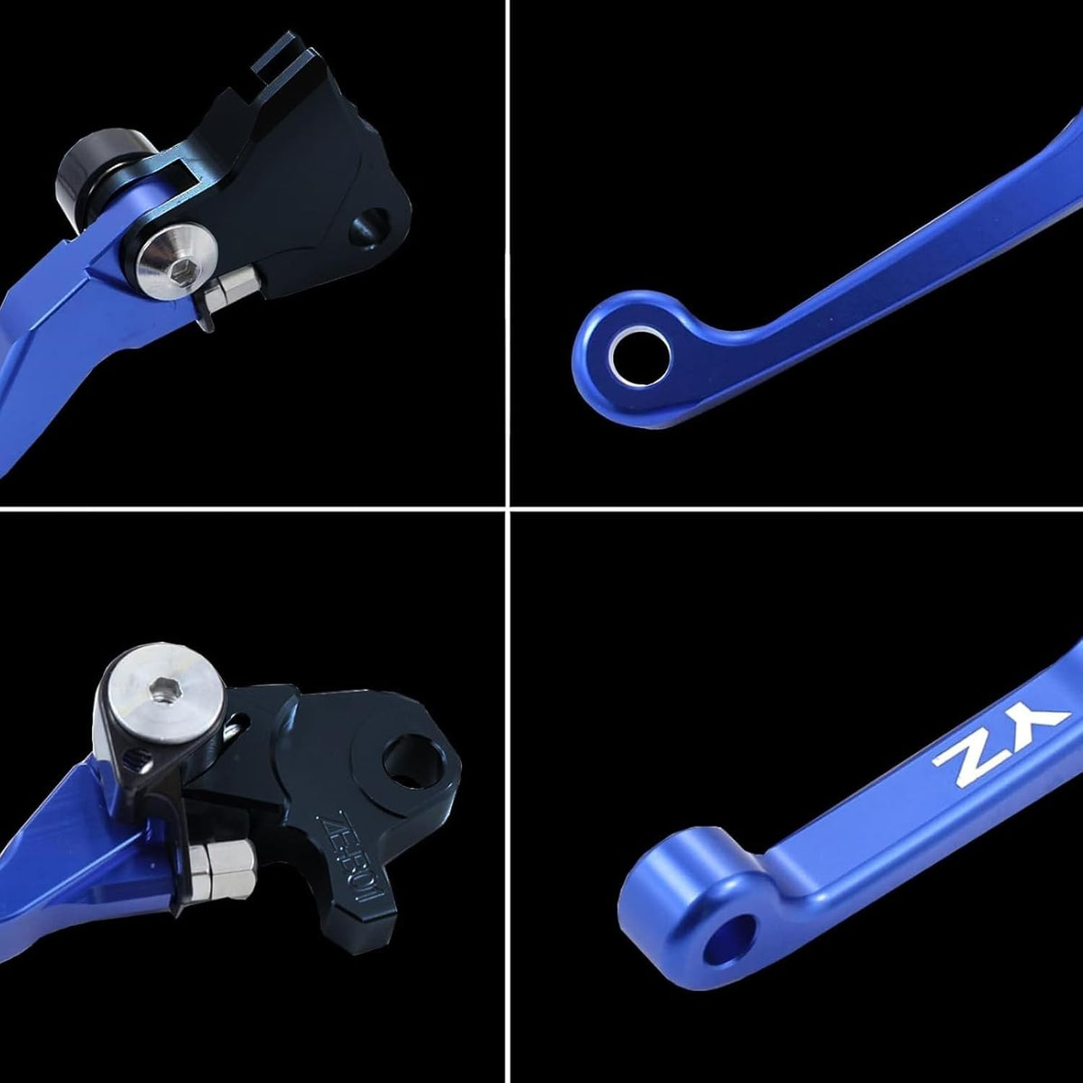 Motorcycle Foldable Brake Clutch Lever Handle YZ125/250 15-22 Blue