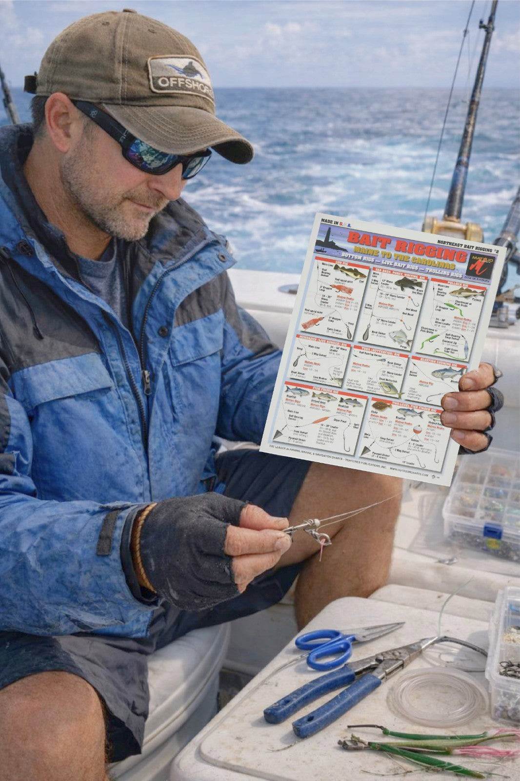 Saltwater Fishing Rigging Guide Waterproof Reference for Northeast Offshore