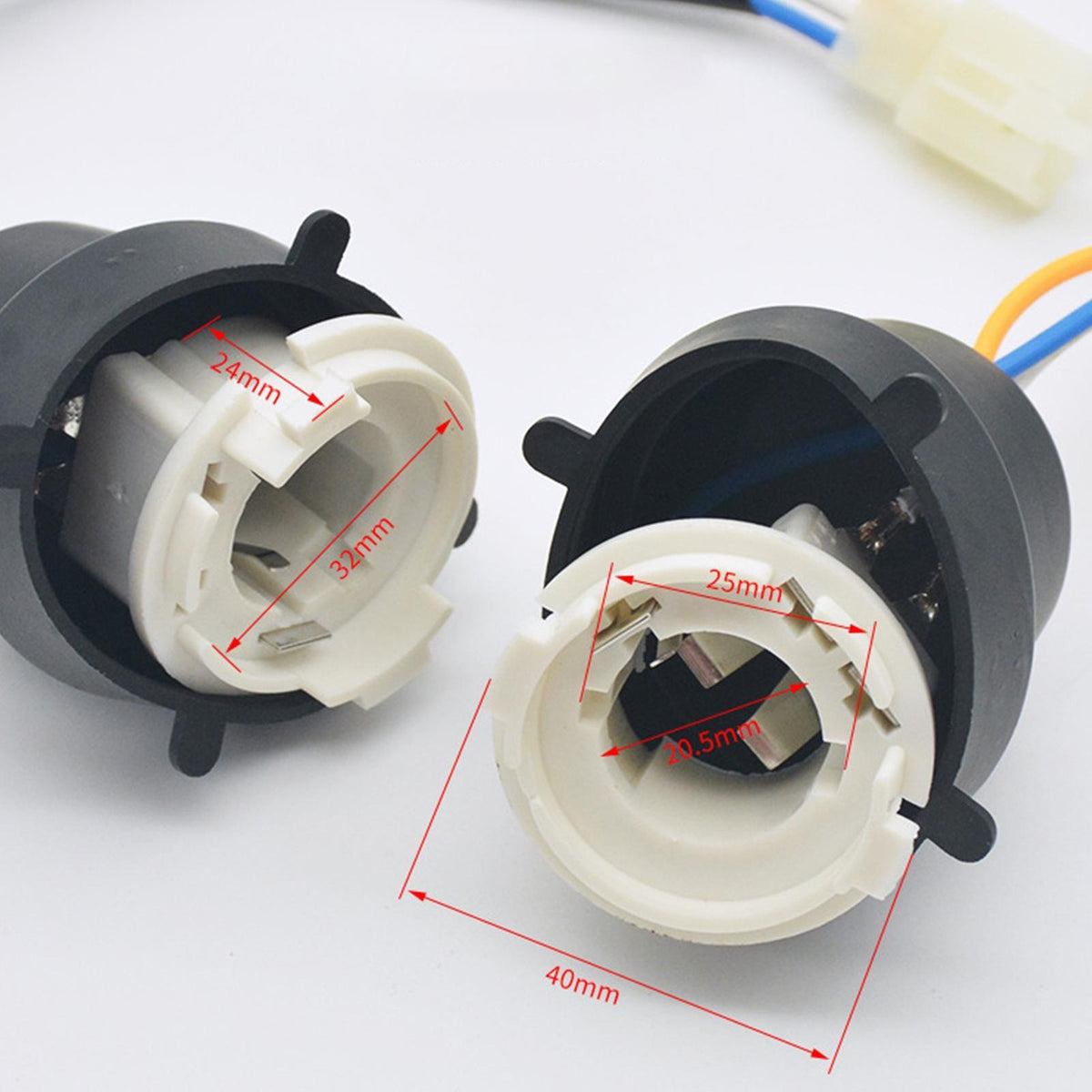 Multi-Purpose LED Headlight Bulb Socket Adapter for Scooter